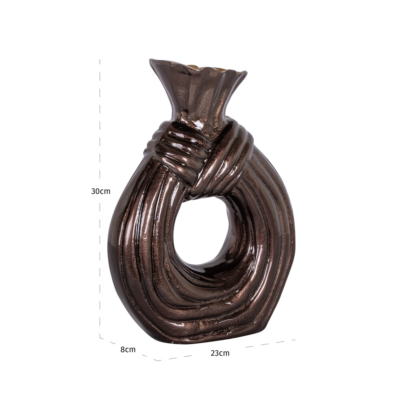 Vase Suen dark brown large by Richmond Interiors