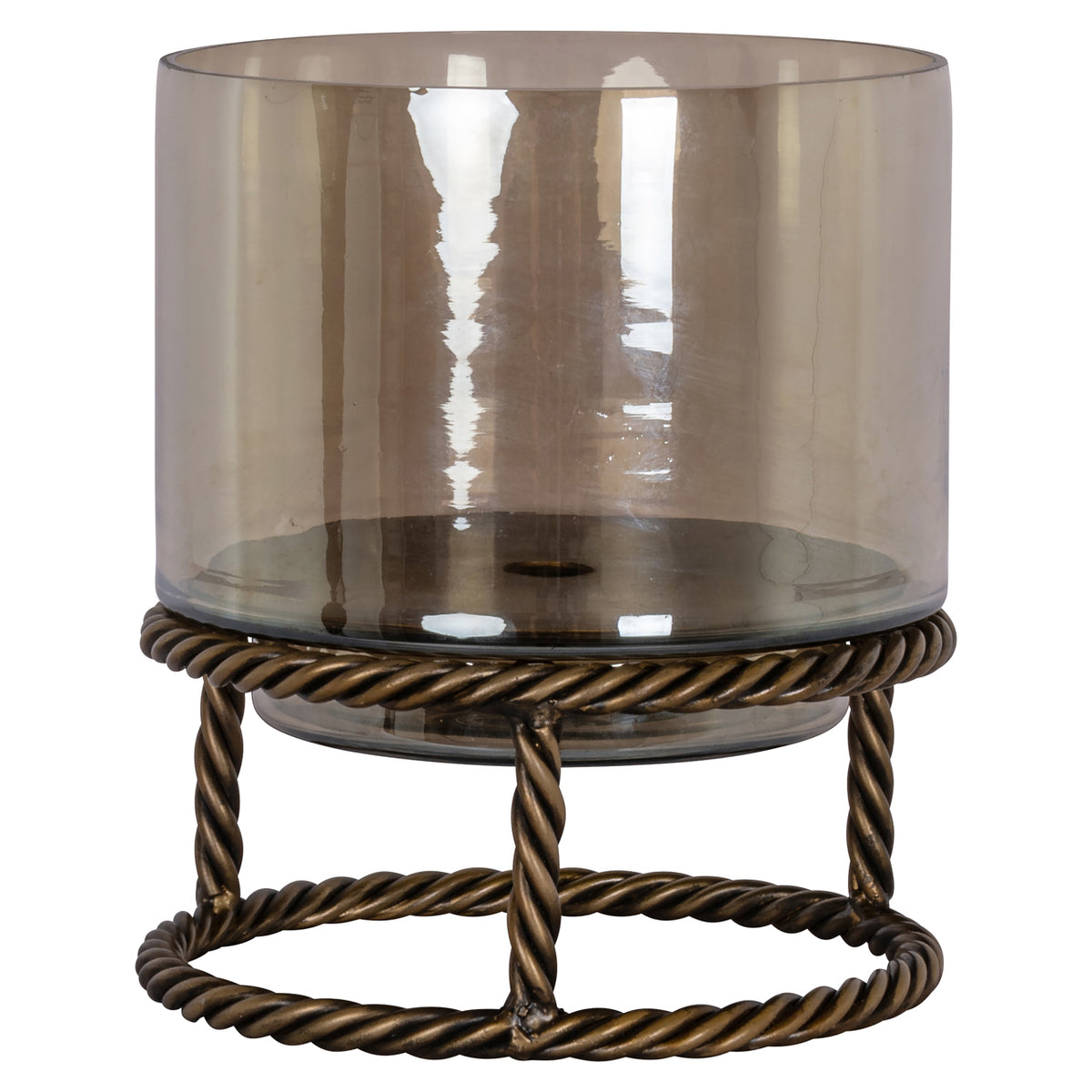 Hurricane light Ropia brass antique small by Richmond Interiors