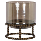 Hurricane light Ropia brass antique small by Richmond Interiors