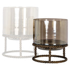 Hurricane light Ropia brass antique small by Richmond Interiors