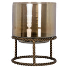 Hurricane light Ropia brass antique large by Richmond Interiors
