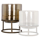Hurricane light Ropia brass antique large by Richmond Interiors