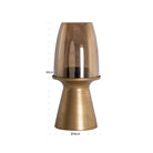 Hurricane light Danea brushed gold small by Richmond Interiors