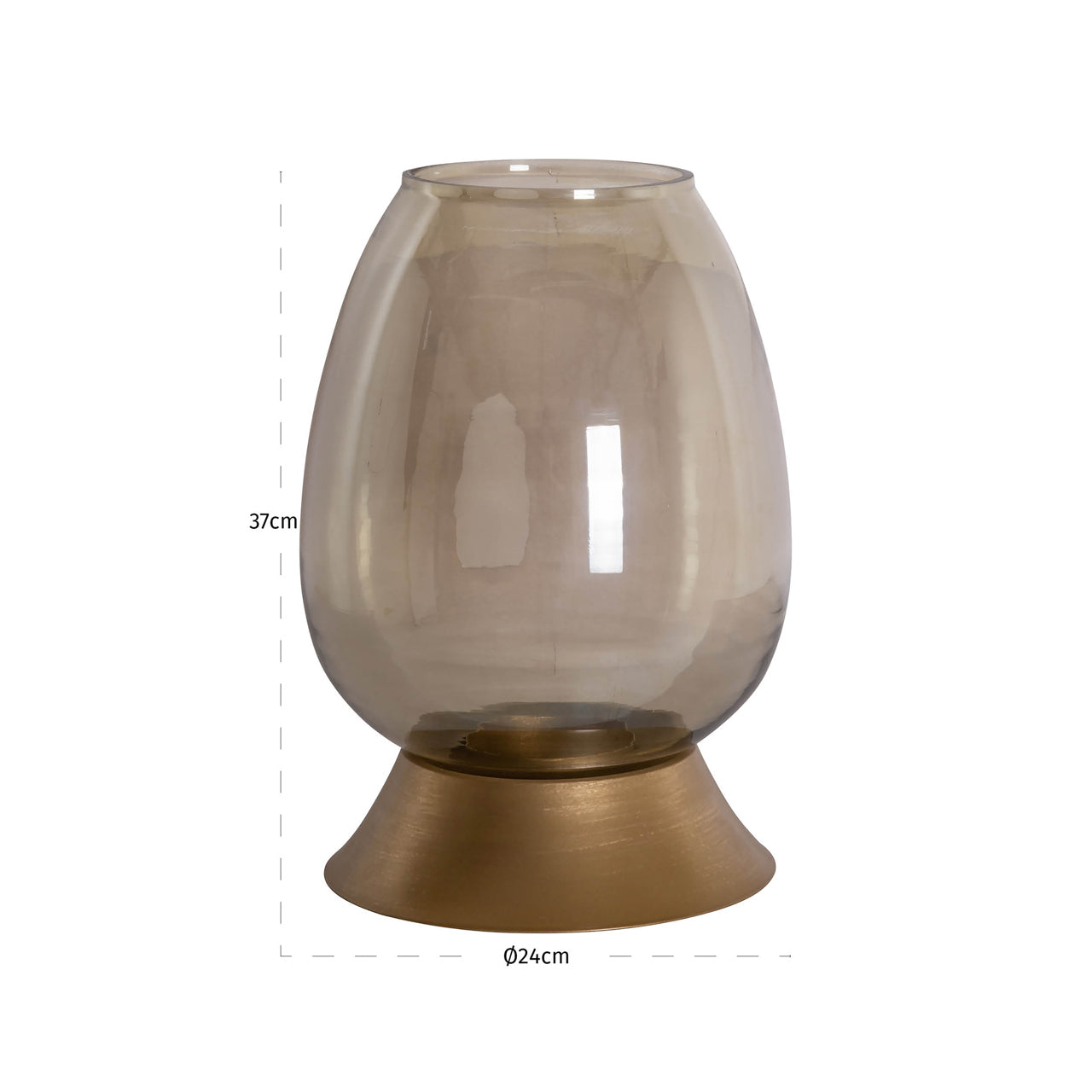 Aubine Gold Hurricane light - Small by Richmond Interiors