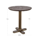 Revelin Dark Brown Bistro Table - 75cm Richmond Interiors