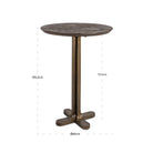 Revelin Dark Brown Bar Table - 80cm by Richmond Interiors