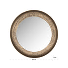 Laraya Gold Round Wall Mirro by Richmond Interiors