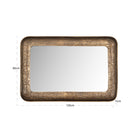 Loan Antique Brass Rectangular Wall Mirror by Richmond Interiors