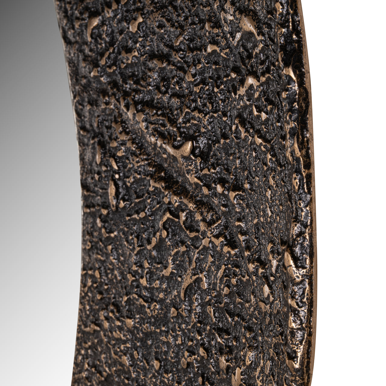 Jamel Bronze Textured Round Wall Mirror by Richmond Interiors