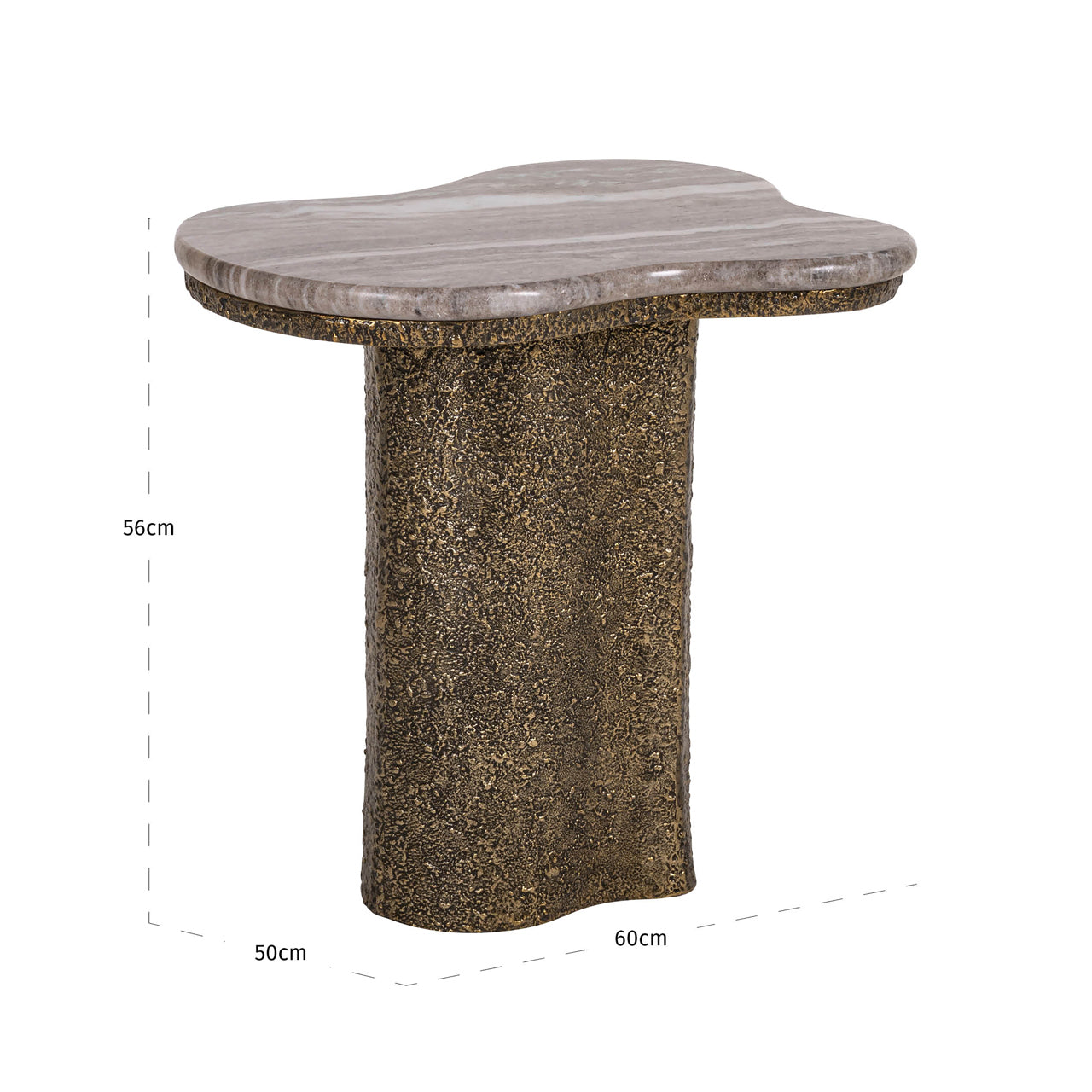 End table Abandos brass antique by Richmond Interiors