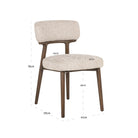 Dining chair Basker natural linear (Set of 2) by Richmond Interiors