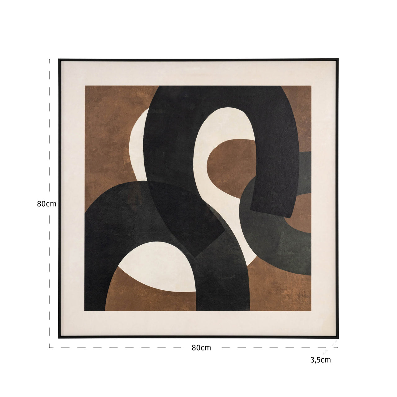 Euphoria Brown Wall Art - Left by Richmond Interiors
