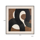 Euphoria Brown Wall Art - Left by Richmond Interiors