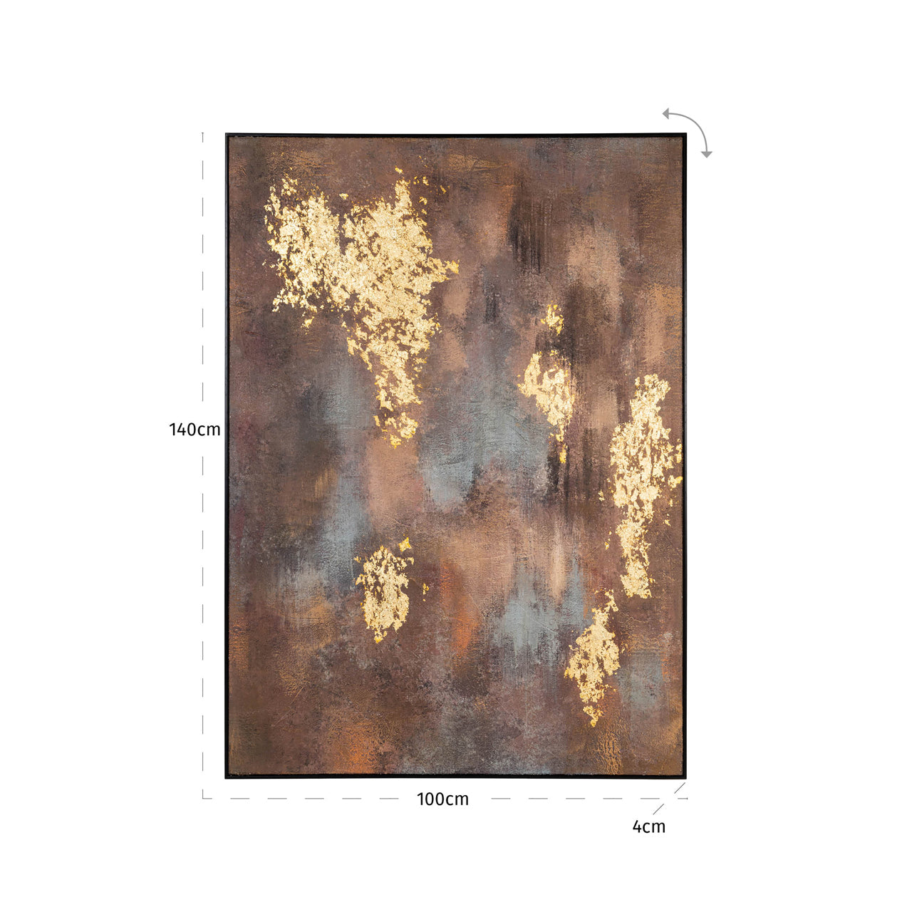 Golden Gleam Gold Wall Art by Richmond Interiors