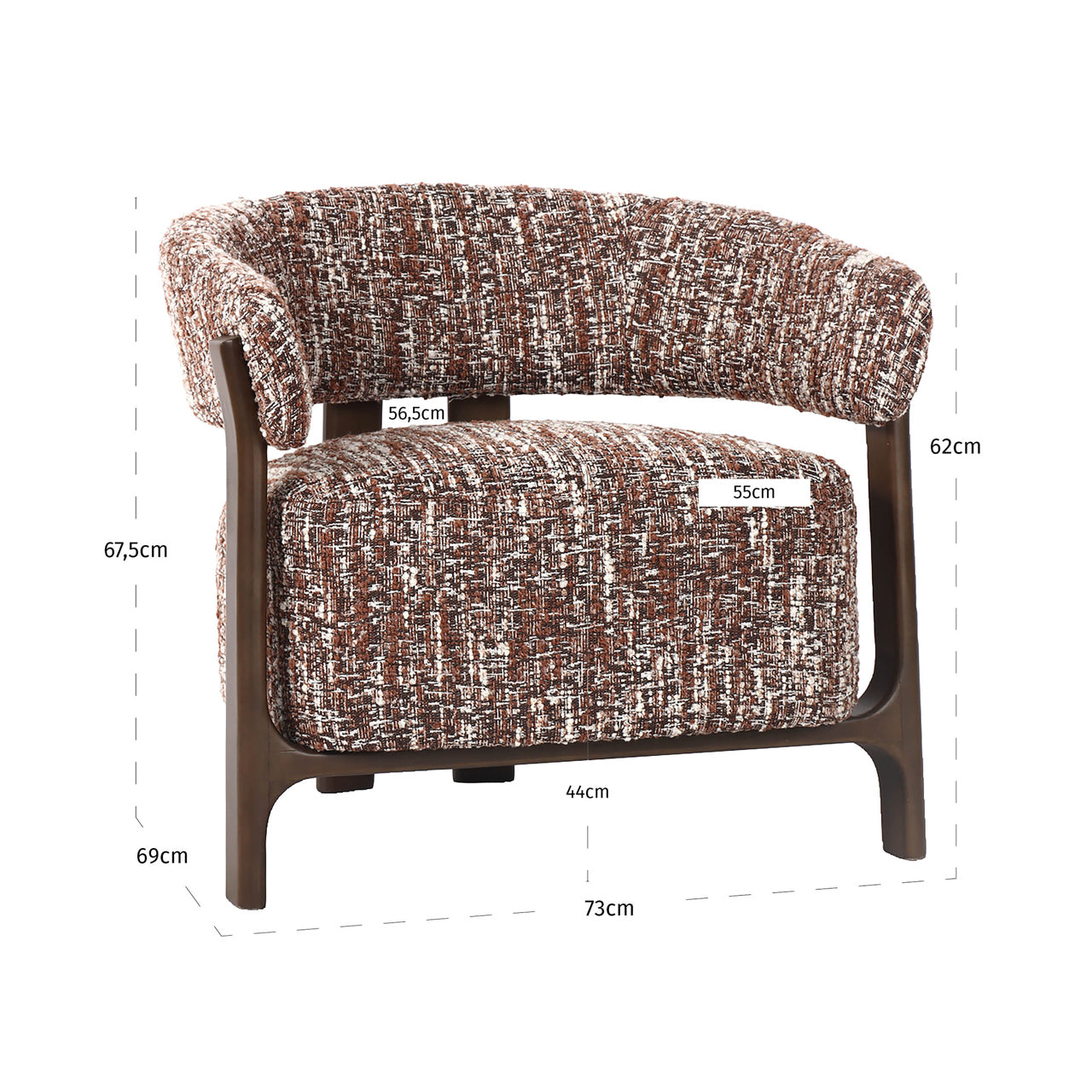 Lounge chair Dalara hazel by Richmond Interiors