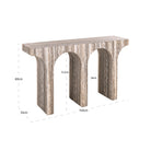 Dulce Grey Marble Arched Console Table by Richmond Interiors