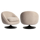 Lounge chair Nodo natural chunky swivel by Richmond Interiors