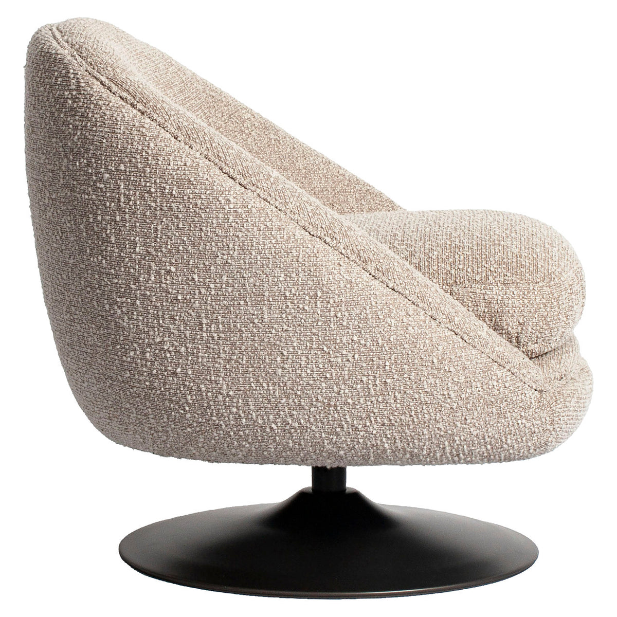 Lounge chair Nodo natural chunky swivel by Richmond Interiors