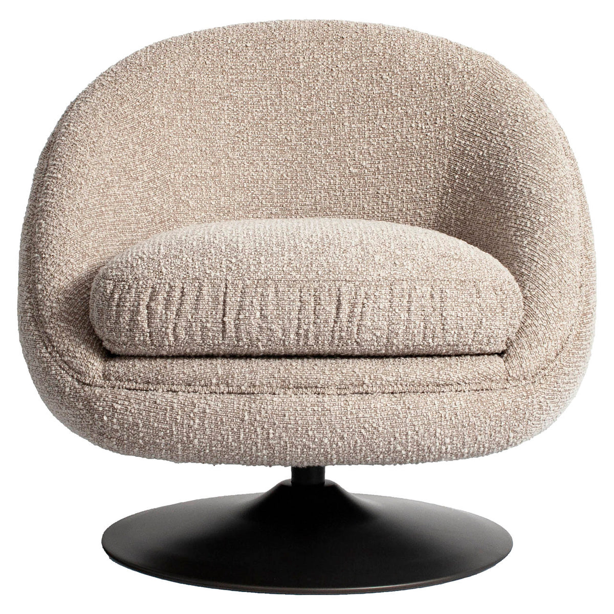 Lounge chair Nodo natural chunky swivel by Richmond Interiors