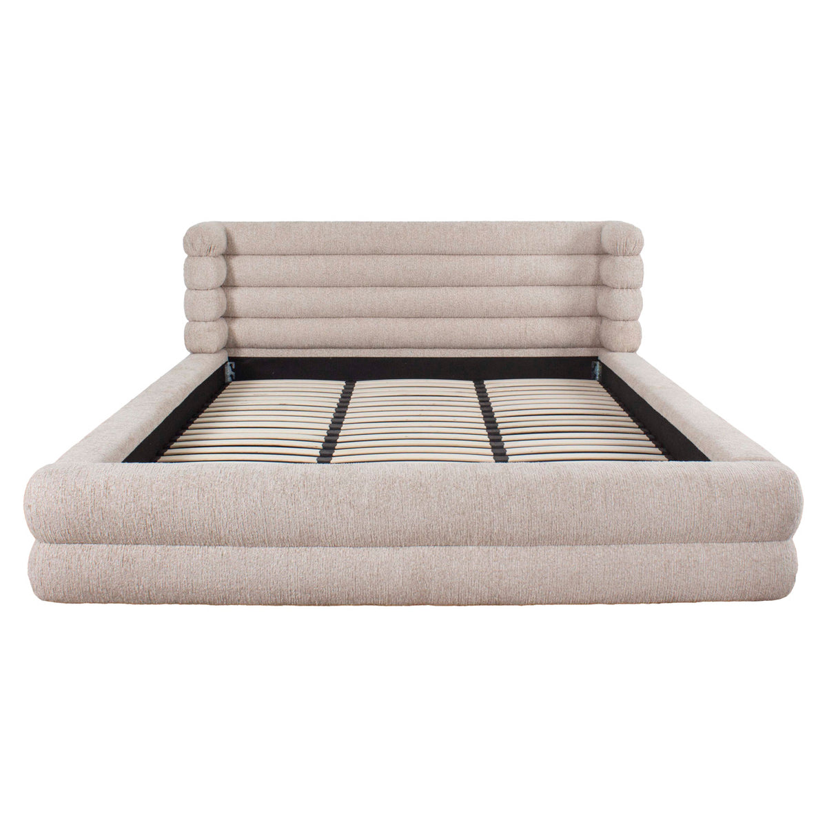 Bed Obidis natural linear 180x210 (mattress size) with storage by Richmond Interiors