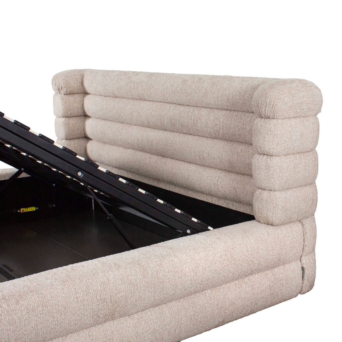 Bed Obidis natural linear 180x210 (mattress size) with storage by Richmond Interiors