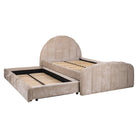 Bed Pixie clay chenille 120x200 with pull-out bed by Richmond Interiors