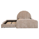 Bed Pixie clay chenille 120x200 with pull-out bed by Richmond Interiors