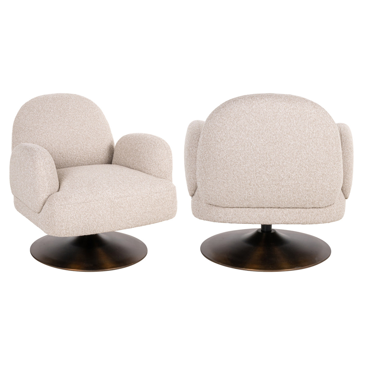 Lounge chair Kagney biscotti swivel by Richmond Interiors