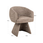 Dining chair Quiriro mocca linear swivel by Richmond Interiors