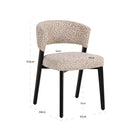 Dining chair Zeno beige leopard by Richmond Interiors