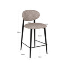 Counter stool Dantes natural geo fire retardant by Richmond Interiors
