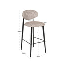 Dantes Natural Geo Bar stool by Richmond Interiors