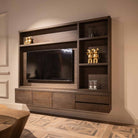 Lachance Brown 3-doors 2-drawers TV Media Wall Cabinet by Richmond Interiors
