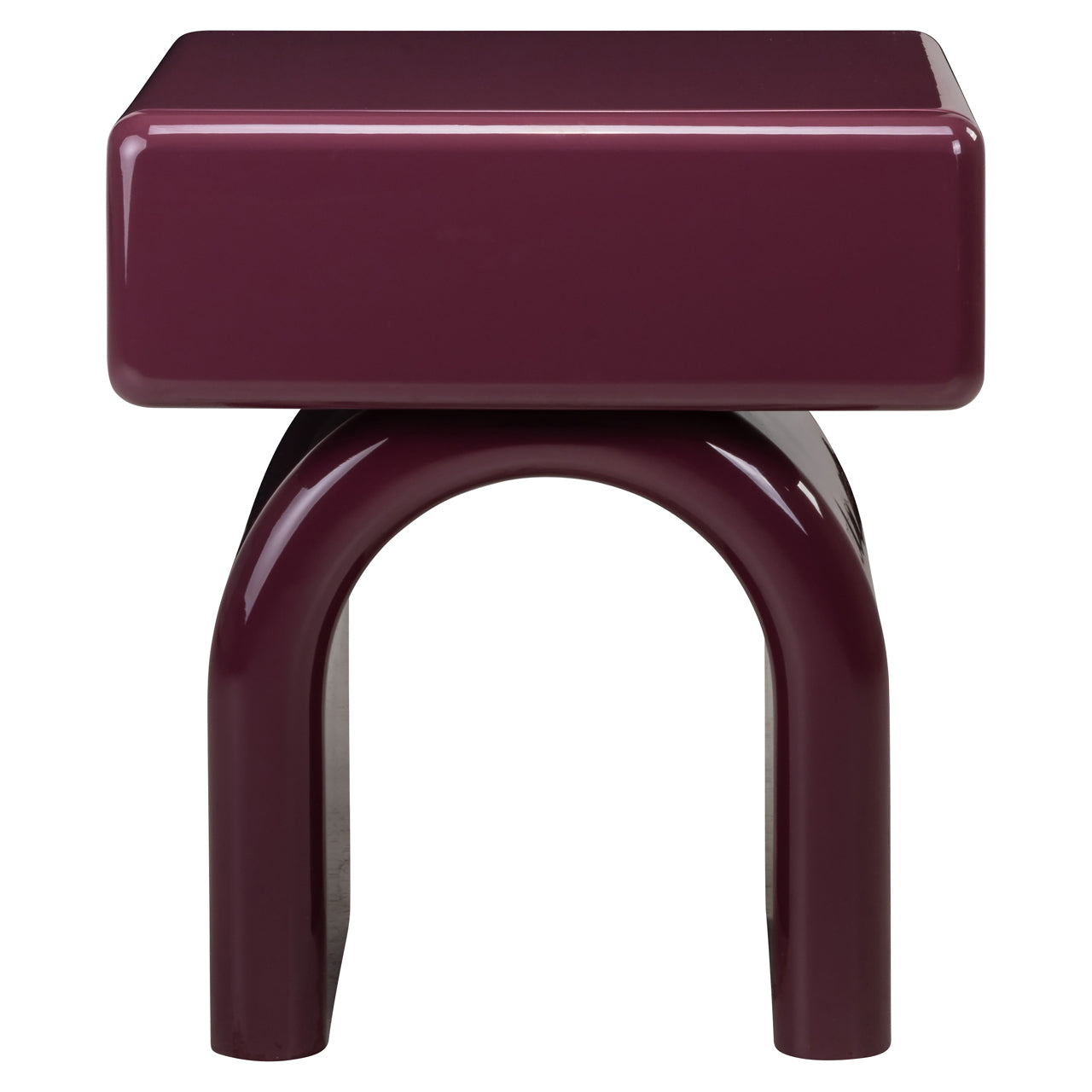 Nightstand Bennet burgundy 1-drawer by Richmond Interiors