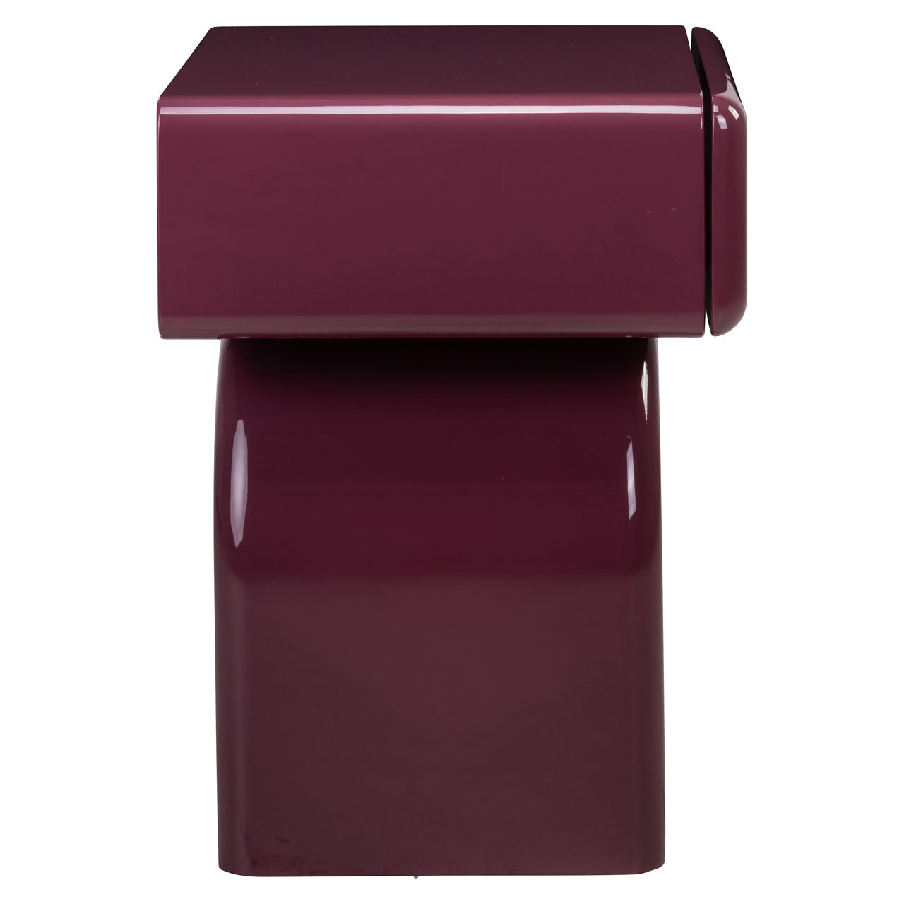 Nightstand Bennet burgundy 1-drawer by Richmond Interiors