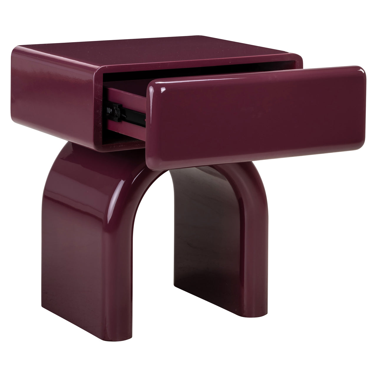 Nightstand Bennet burgundy 1-drawer by Richmond Interiors