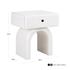 Nightstand Bennet coconut milk 1-drawer by Richmond Interiors