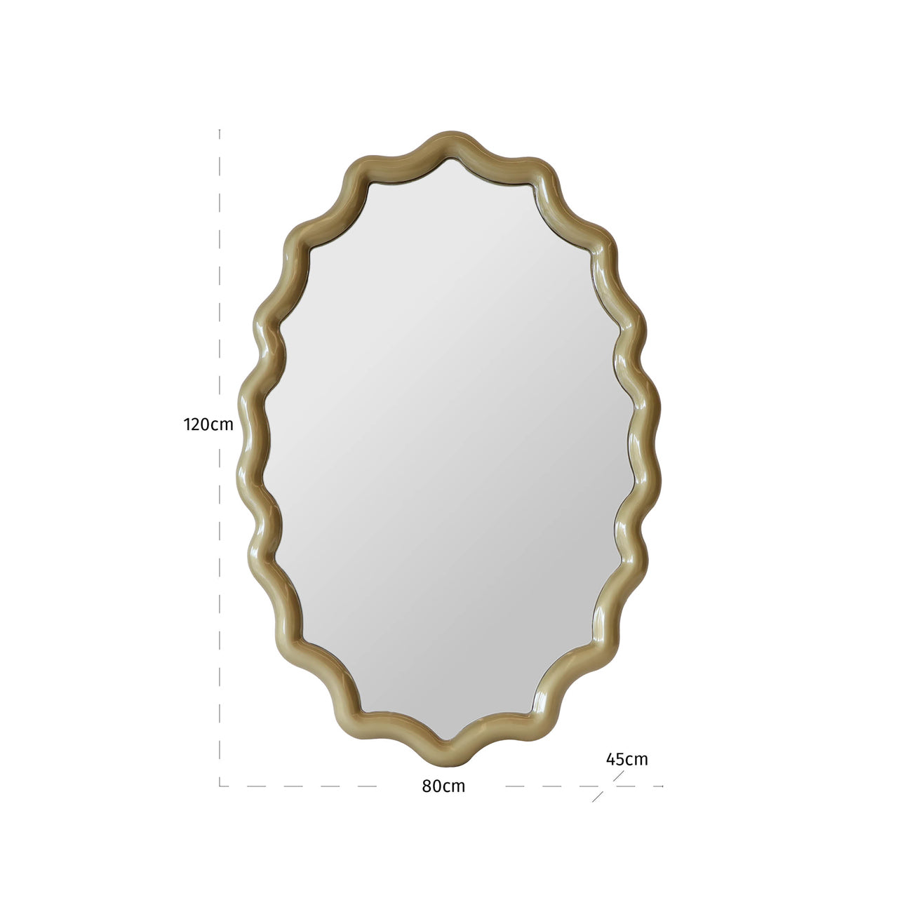 Morgan Champagne Gold Wall Mirror by Richmond Interiors