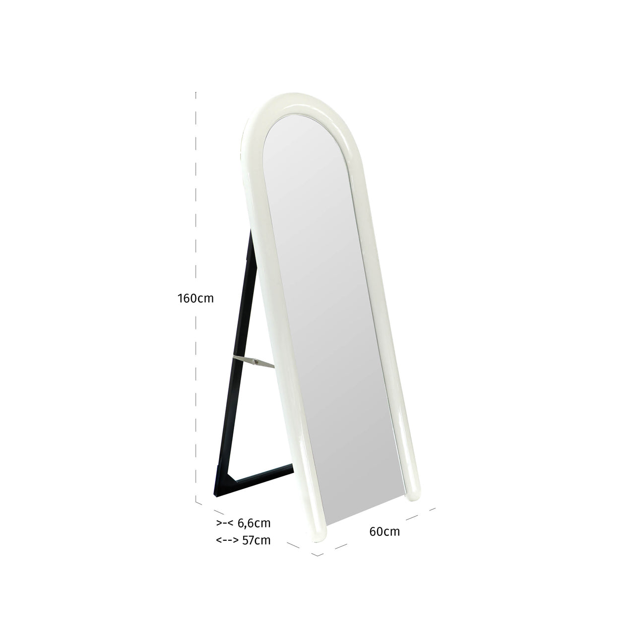 Langston Coconut Milk Mirror by Richmond Interiors