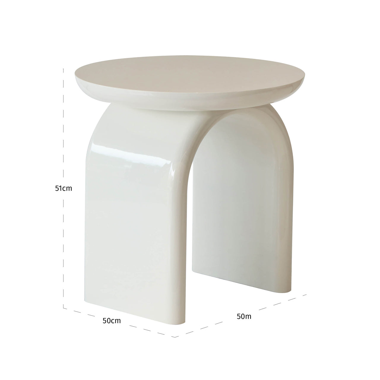End table Merrick coconut milk by Richmond Interiors