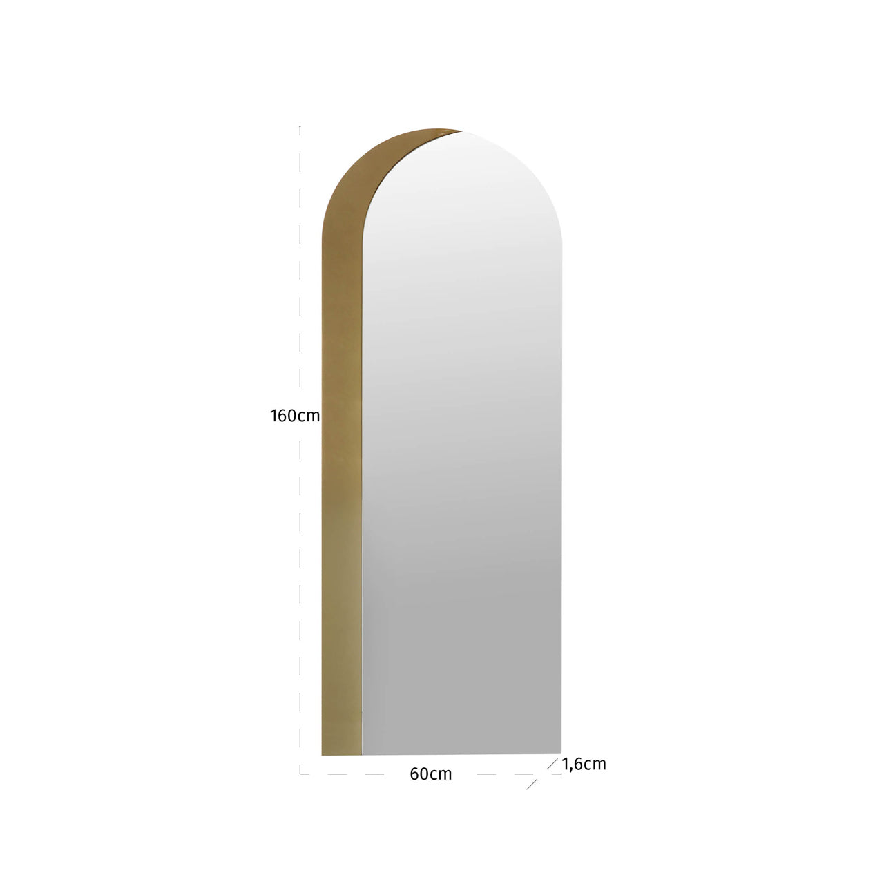Draven Champagne Gold Mirror by Richmond Interiors