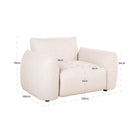Outdoor lounge chair Dawson beige alpine by Richmond Interiors