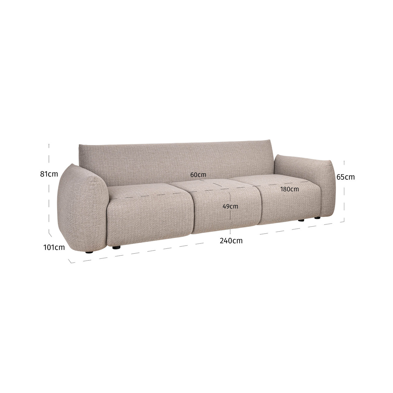 Outdoor sofa Dawson greige alpine by Richmond Interiors
