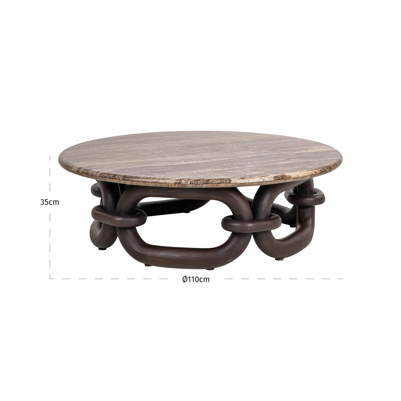Coffee table Chainey ash brown by Richmond Interiors