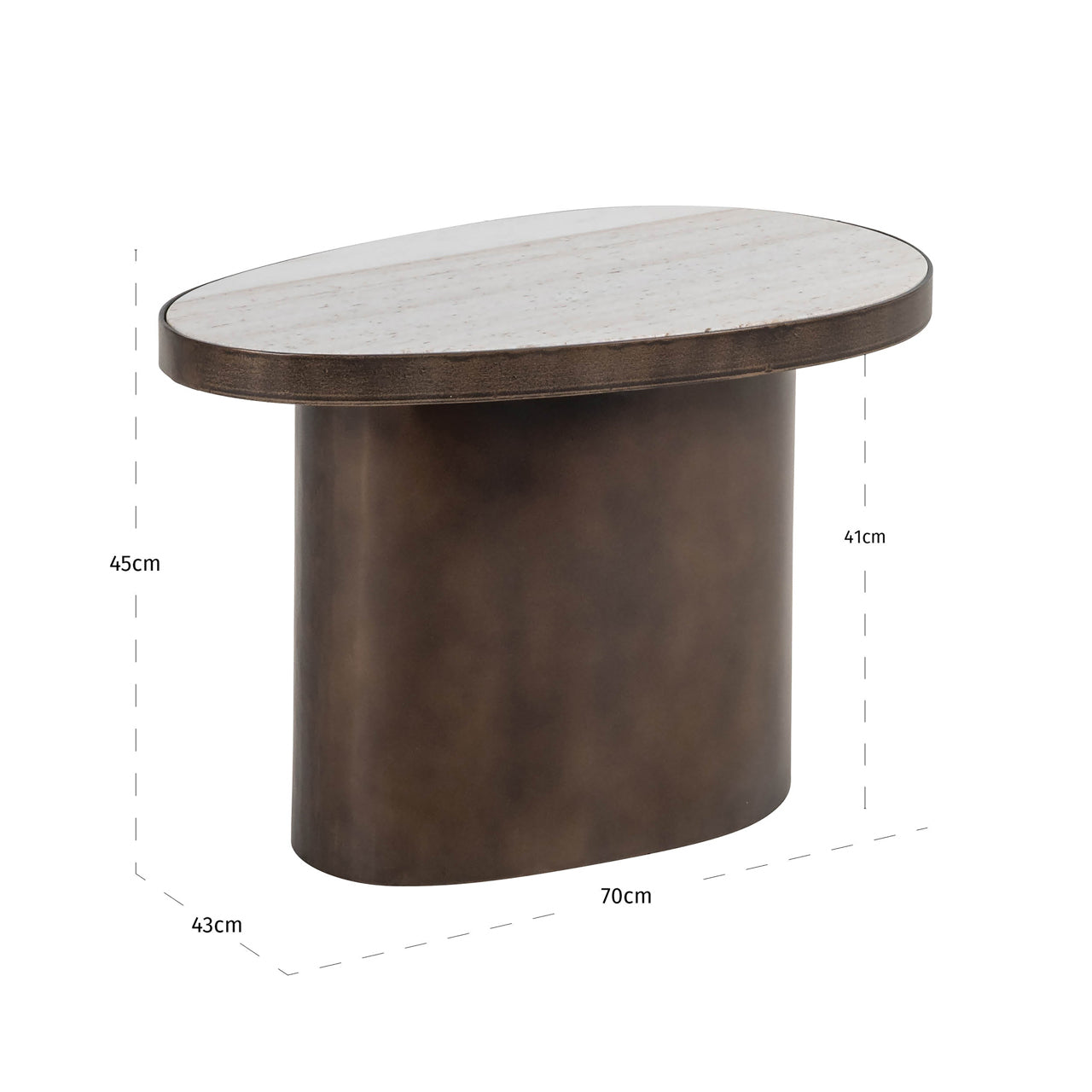 End table Biloxi brown by Richmond Interiors