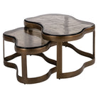 Coffee table Fairfield brass antique (Set of 2) by Richmond Interiors