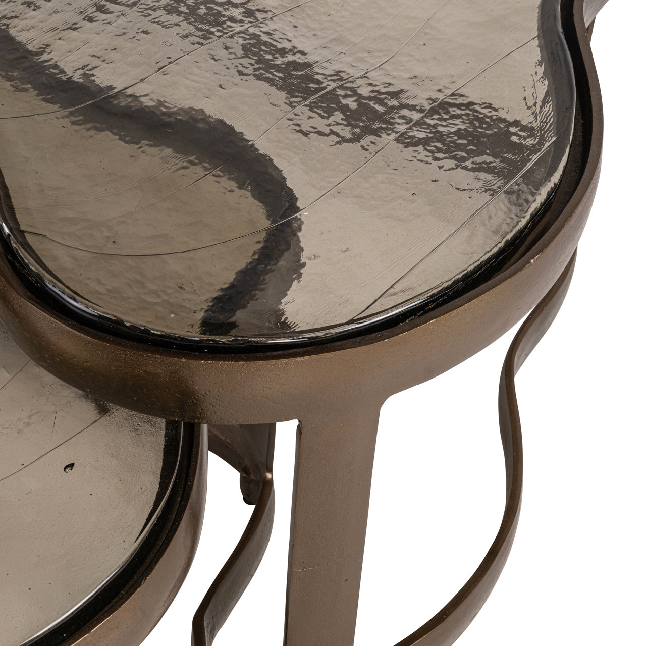 Coffee table Fairfield brass antique (Set of 2) by Richmond Interiors