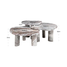 Coffee table Camino Blush beige (Set of 3) by Richmond Interiors