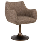 Dining chair Aldo brown tweed swivel by Richmond Interiors