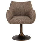 Dining chair Aldo brown tweed swivel by Richmond Interiors